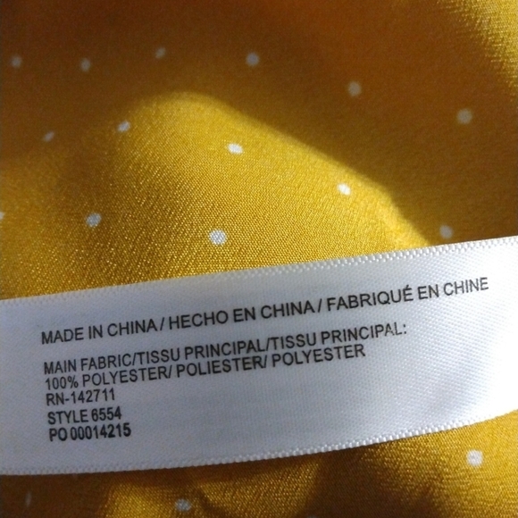 Polka Dot Eloquii Top Drape Bodice Triangle Cut-Out Flutter Slve. Feminine 2X - Picture 11 of 12